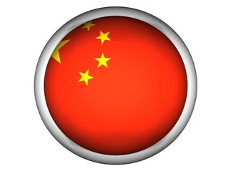 National Flag of China | Button Style |