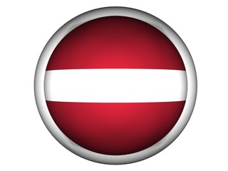 Obraz premium National Flag of Latvia | Button Style |