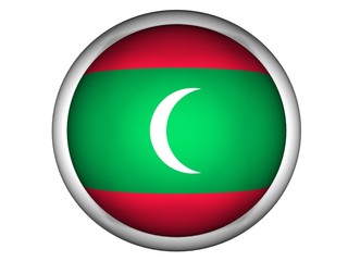 National Flag of Maldives | Button Style |