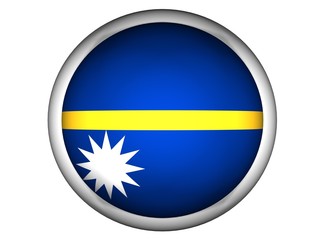 National Flag of Nauru | Button Style |