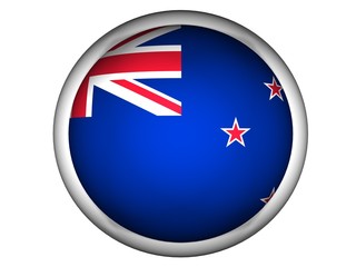 National Flag of New Zealand | Button Style |