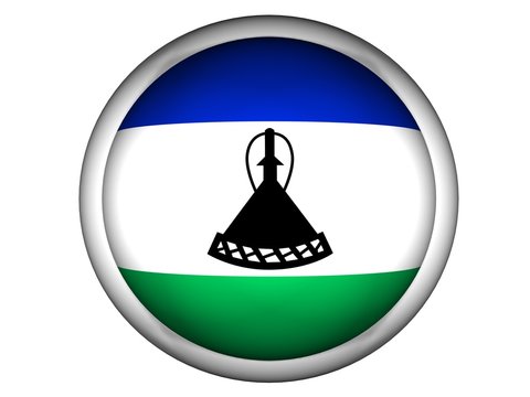 recommend clip art: National Flag of Lesotho | Button Style |