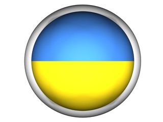 National Flag of Ukraine | Button Style |