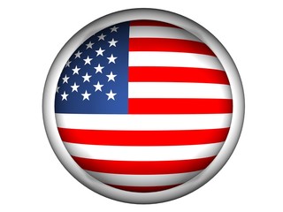 National Flag of United States | Button Style |