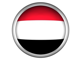 National Flag of Yemen | Button Style |