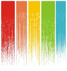 multicolor abstract grunge drips vector illustration