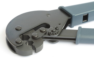 Obraz premium Tool for mounting tv cable connector