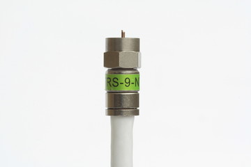 Male plug of a coaxial cable