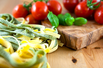 Pasta and fresh tomatoes