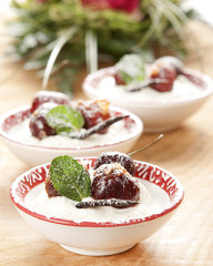 Weichsel mit Vanillecreme