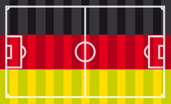 Deutschland als Fu&szlig;ballfeld