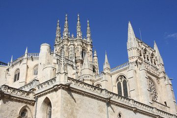 Fototapeta na wymiar Burgos katedra powierzchowność, Hiszpania