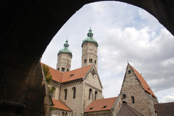 View to the Naumburg cathedral, Naumburger Dom, Germany