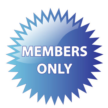 Vector stamp "MEMBERS ONLY" (account website access secure)