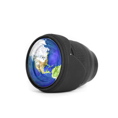 Earth at lens