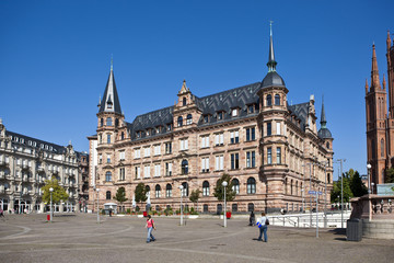 Marktkirche in Wiesbaden, Hessen, Deutschland, Europa