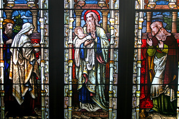 stained glass window