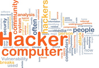 Computer hacker background concept