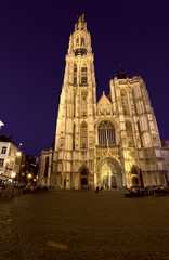 Fototapeta na wymiar Cathedral of Our Lady (1352-1521), Antwerp, Belgium