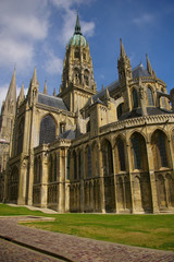 Fototapeta na wymiar Bayeux cathedral (Notre Dame)