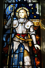 Joan of Arc in Wellington church, New Zealand