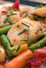 Thai Fischpfanne mit Gemüse