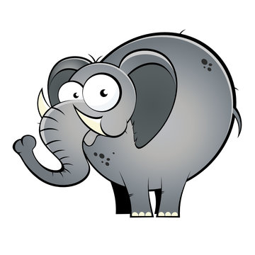 elefant cartoon lustig maskottchen