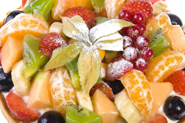 Fototapeta na wymiar Fruit cake close-up