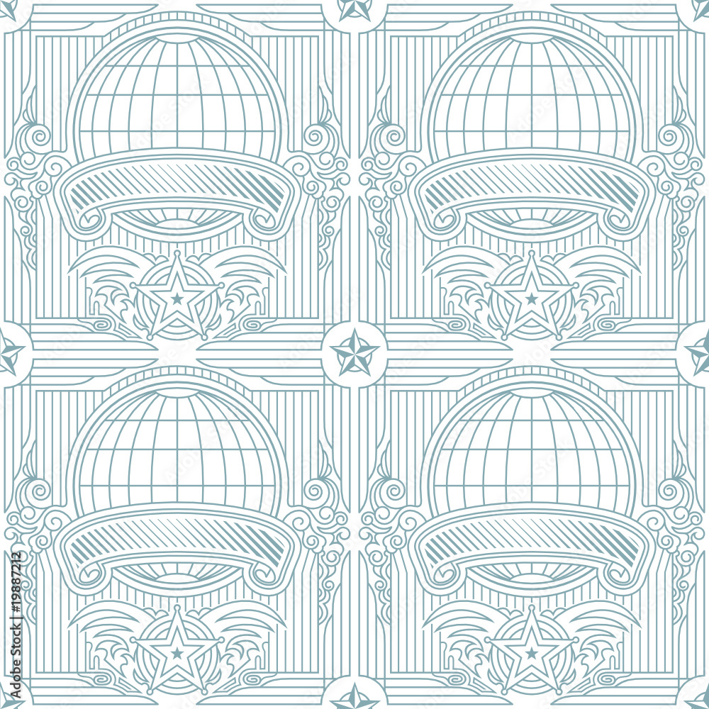 Poster seamless vector of global background. vector layered.