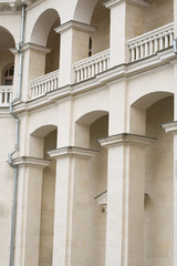detail of the facade of a building