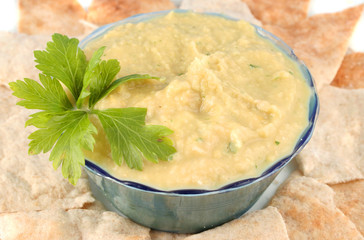 hummus and pita