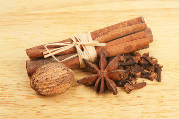 Spice on wood