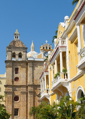 Fototapeta premium Streets of Cartagena, Colombia