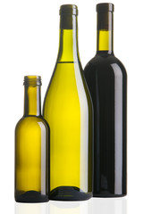 Three wine bottles