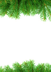 Fototapeta na wymiar Christmas zielony ramy