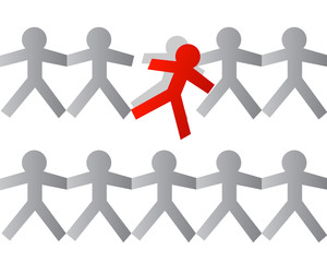 break the chain concept for think different