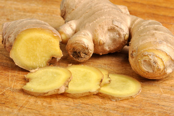 fresh organic ginger, very usefully as spice