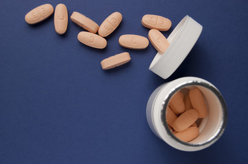 Pills out of the container