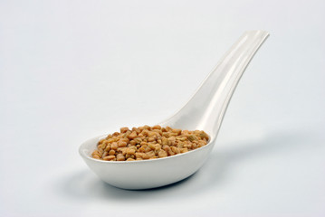 some organic fenugreek seeds delicious with boiled potato