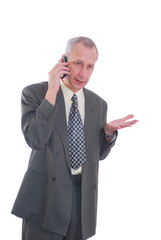 Business man on cell phone