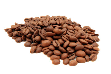 Kaffebohnen freigestellt