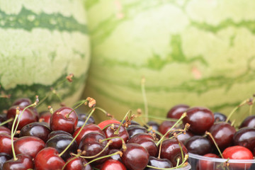 cherries and water melons