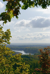Fototapeta na wymiar River landscape in Autumn time. Ural mountains. Russia