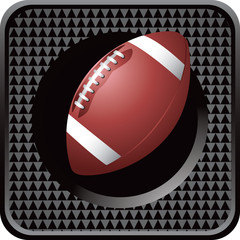 football black checkered web button