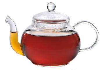 Teapot on a white background
