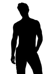Naklejka premium Male Silhouette