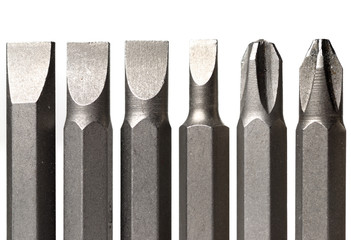 Screw-drivers in line isolated