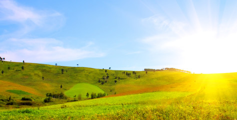 Sunrise from the hills