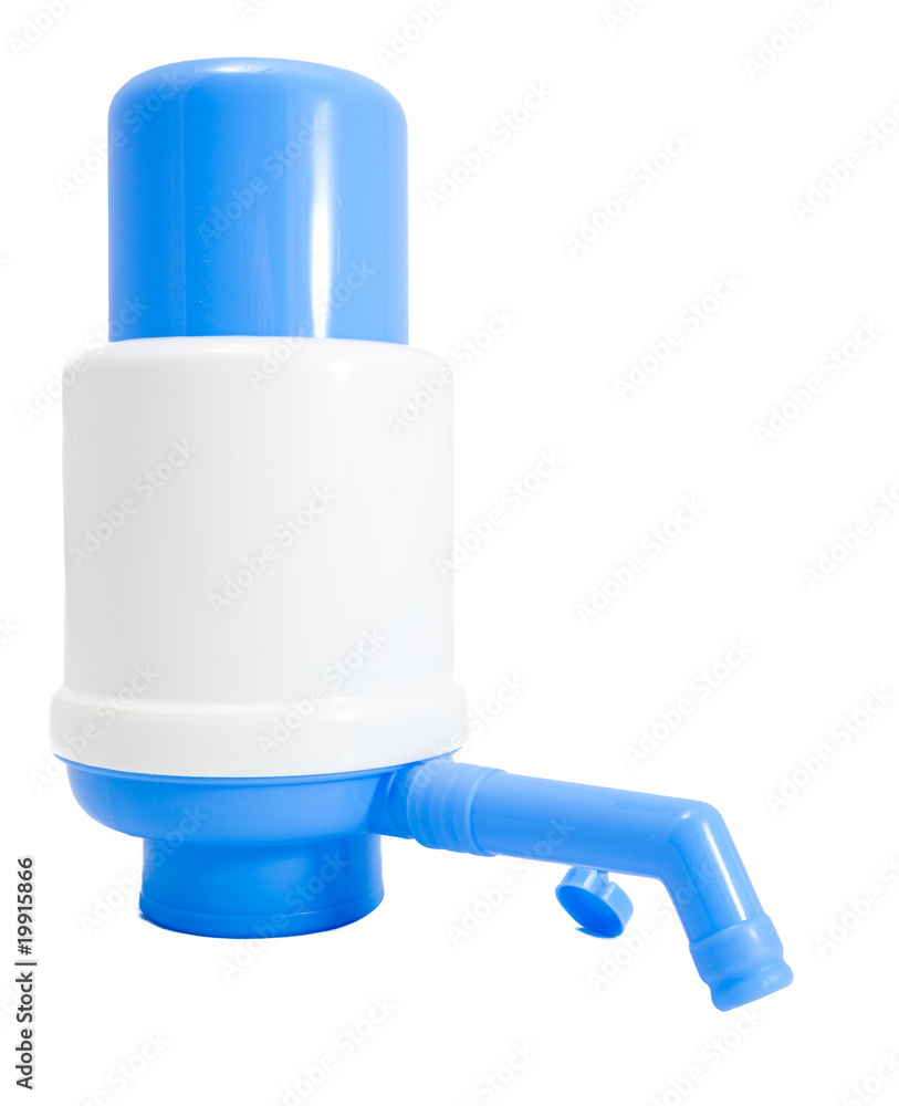 Wall mural a manual water pump. an isolated object. a white background.