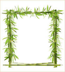 Fototapeta na wymiar bamboo frame